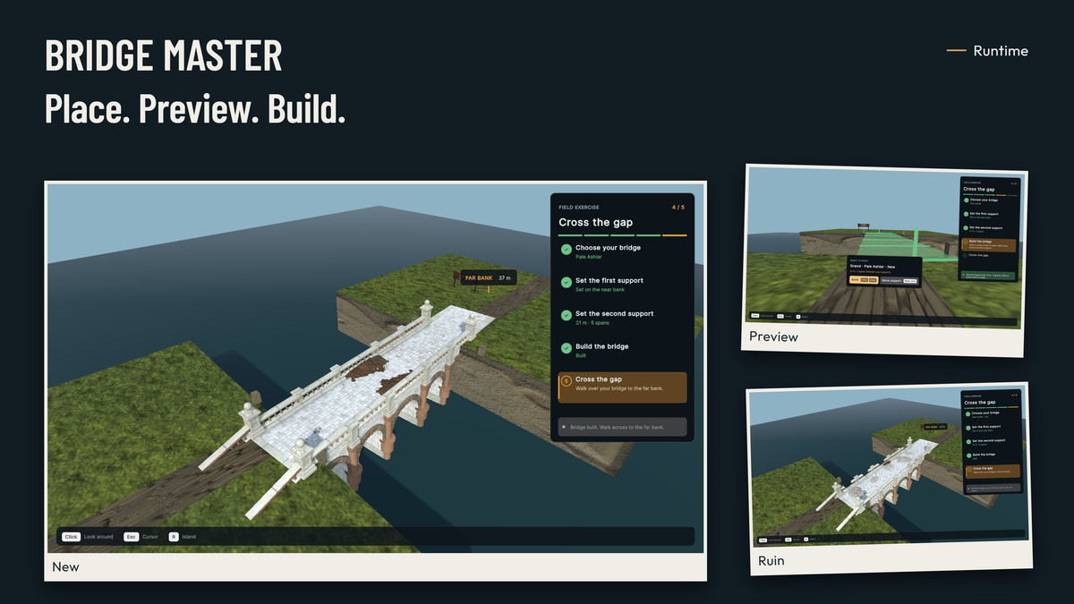 Bridge Master - Stylized Bridge Builder