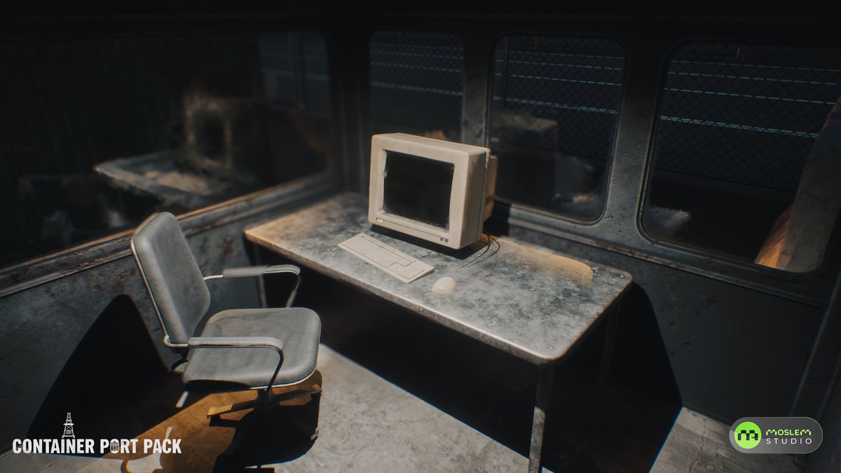 Realistic Modular Container Port Environment