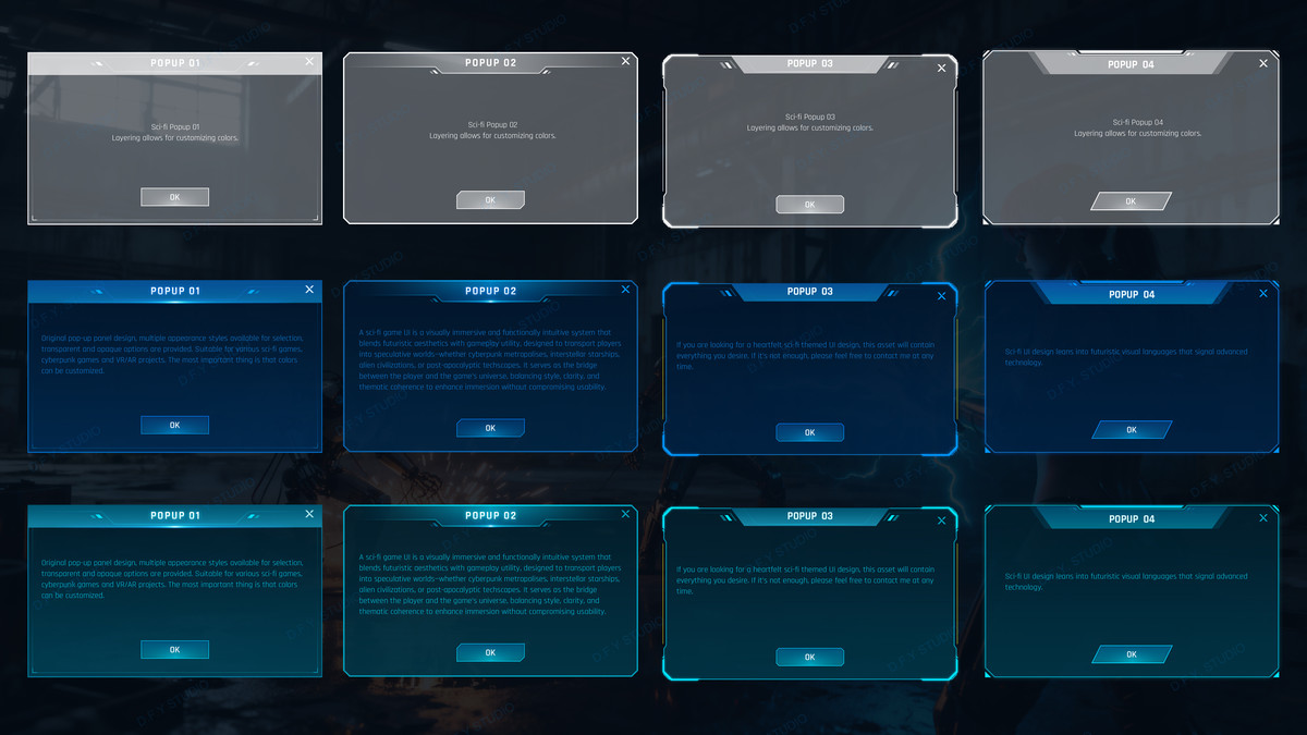Super Sci-Fi Complete UI Pack(+PSD)