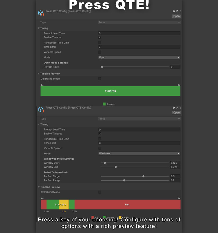 Simple QTE: Quick Time Events made easy w/ JSON support & 11 QTE types