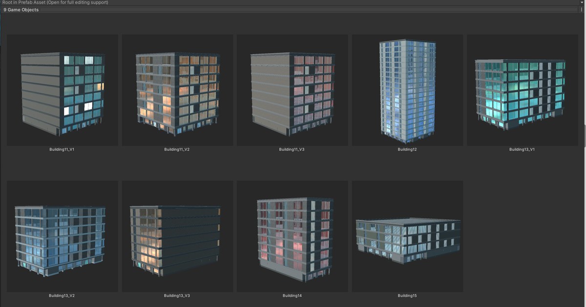 Big Building pack with interior