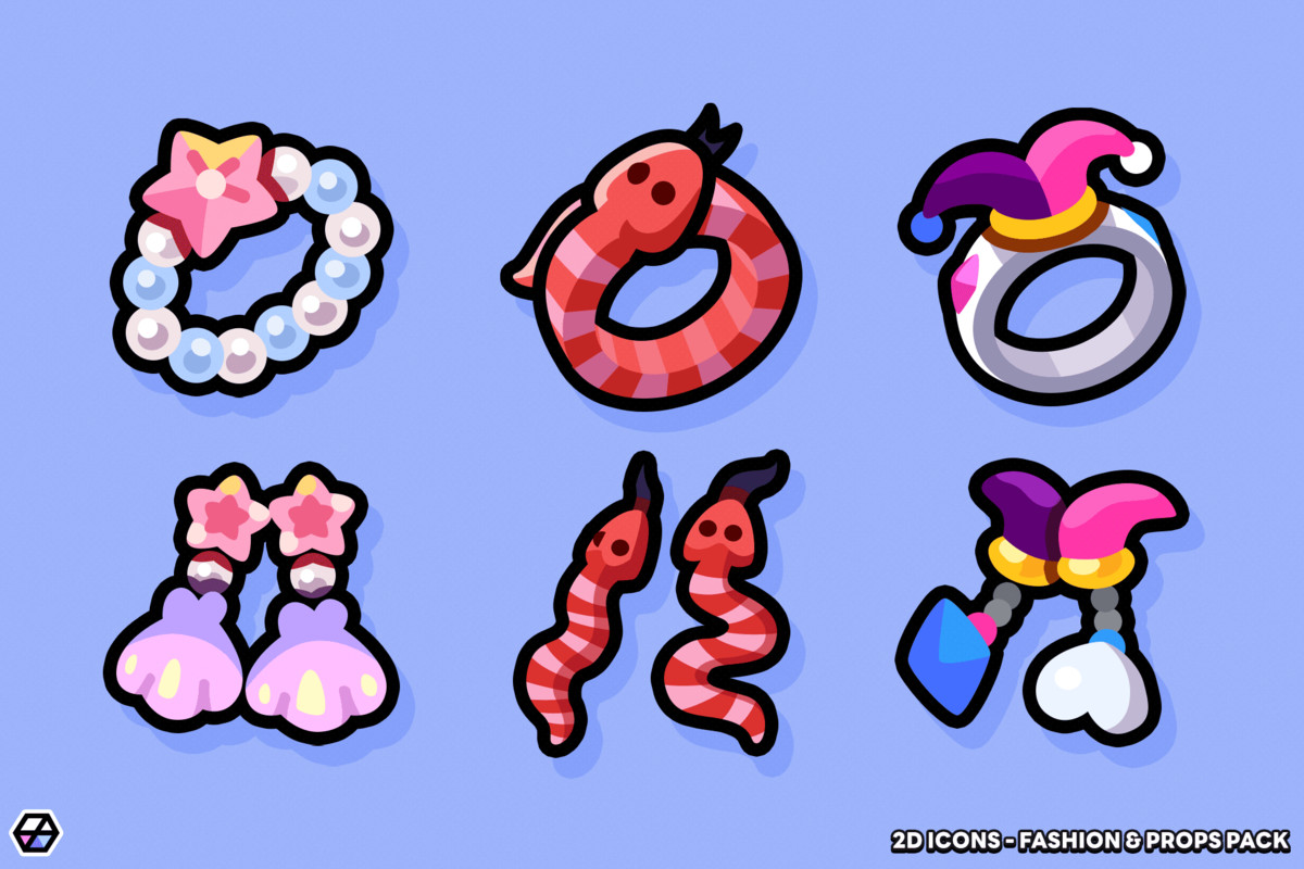 2D Icons - Fashion & Props Pack