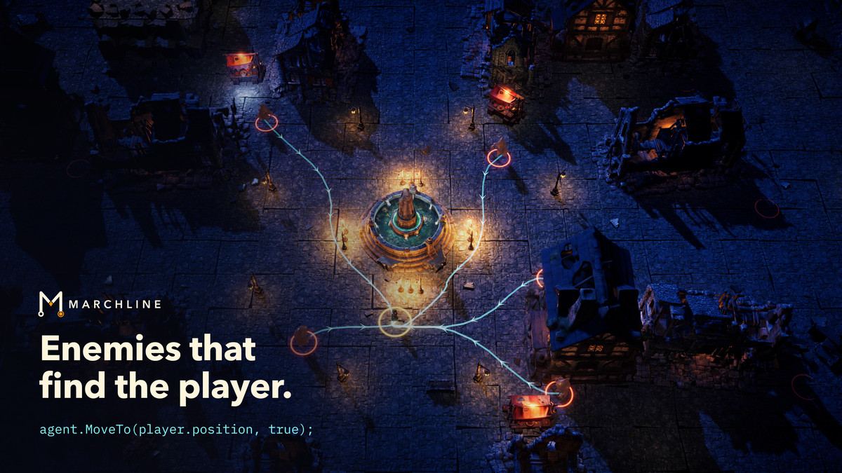 Marchline — RTS Pathfinding & Crowd Navigation