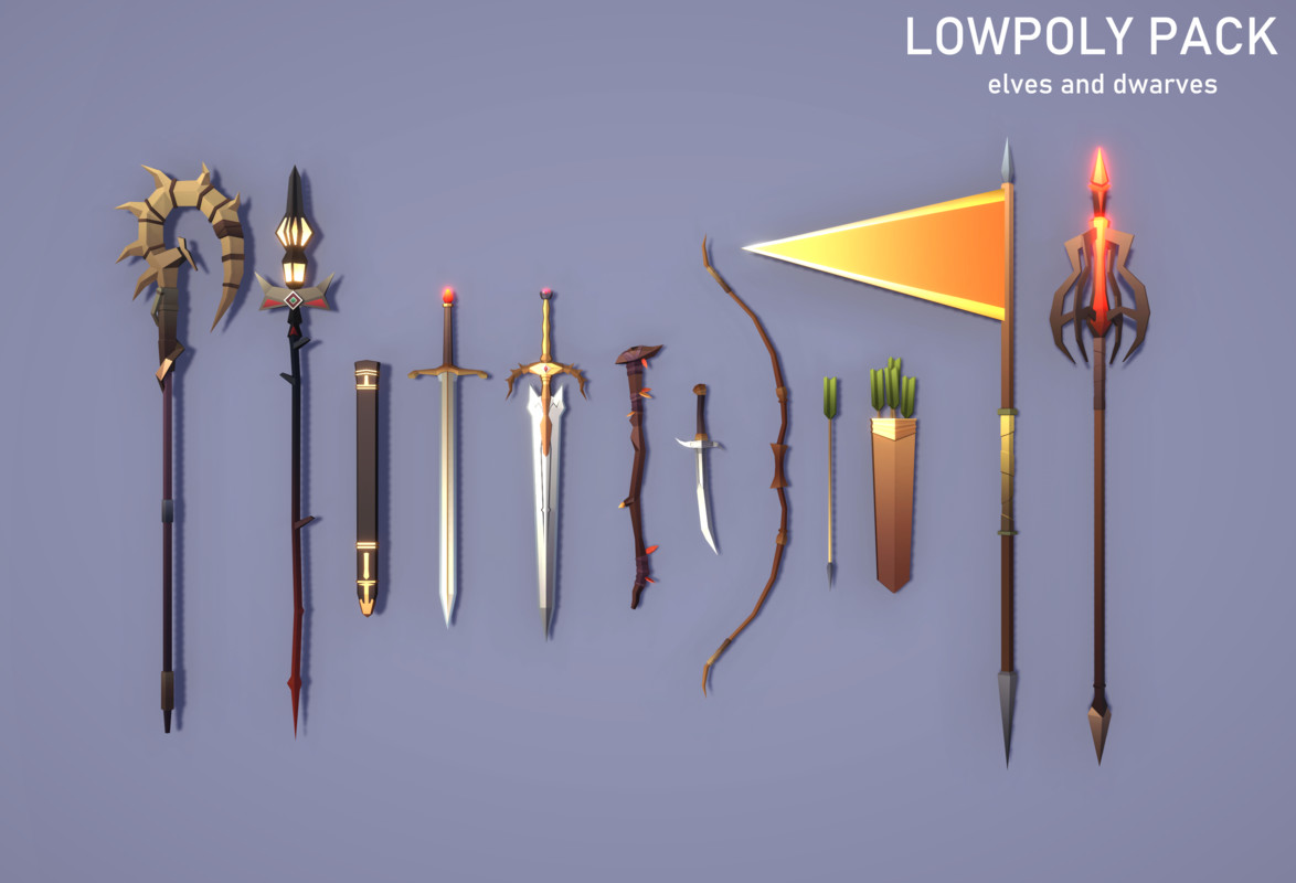 LowpolyPack_Elves and Dwarves