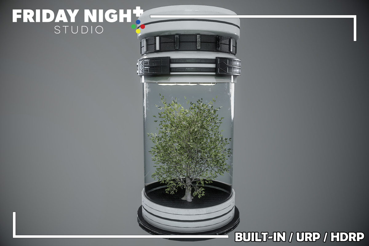 Futuristic Tree Container – Sci-Fi BioDome