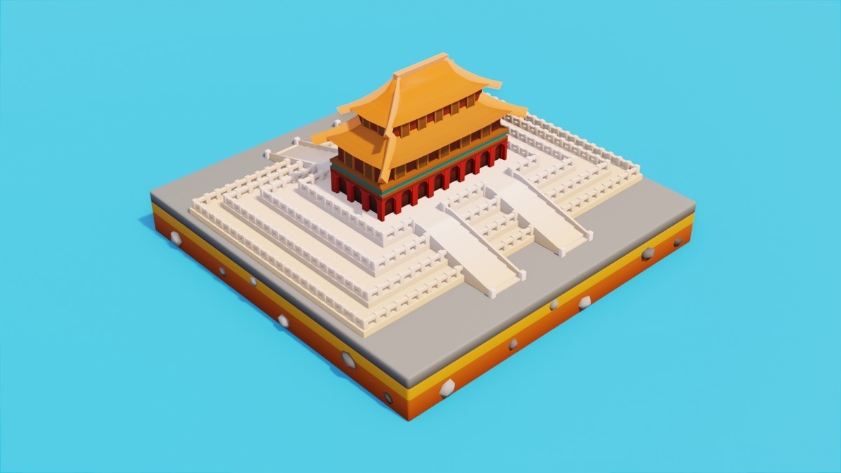 Low Poly Asia & Oceania LandMarks by IGS