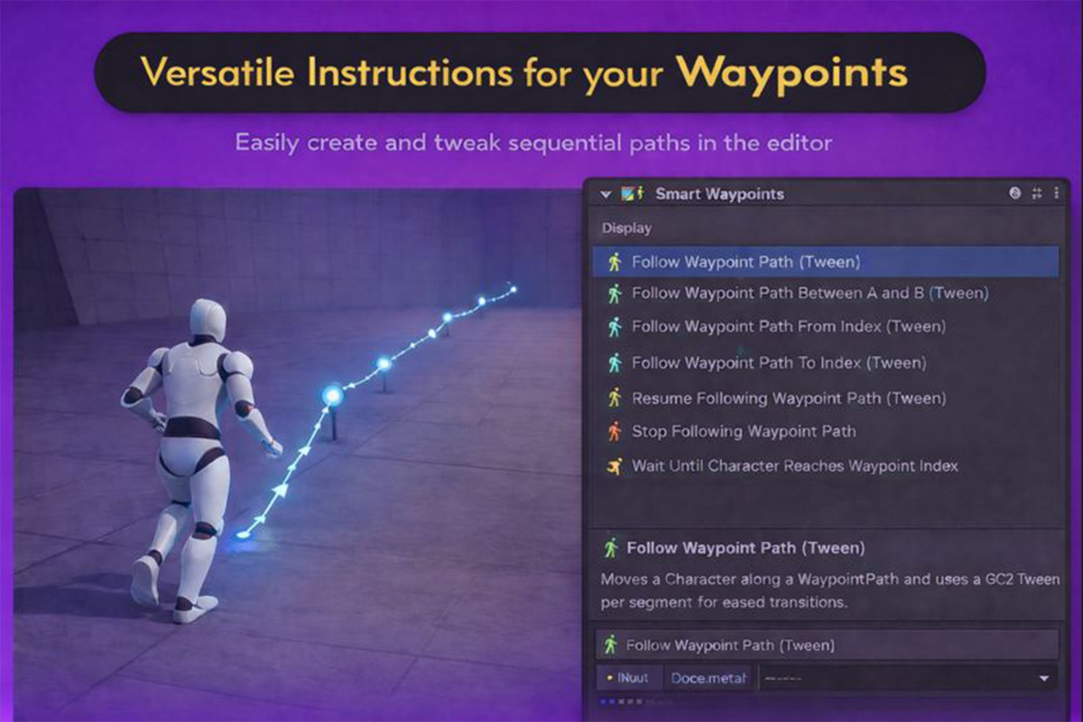 Smart Waypoints for Game Creator 2