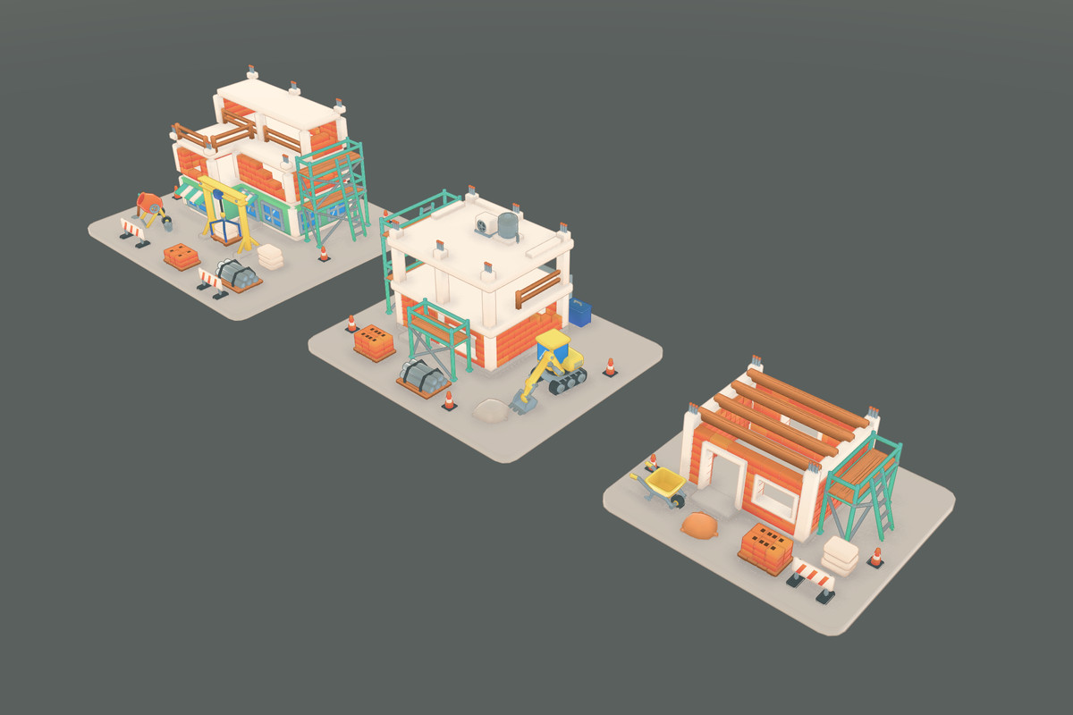 Cozy City - Chibi Stylized Buildings
