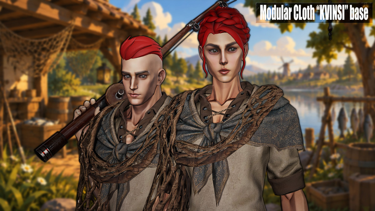 Stylized Medieval Fisherman