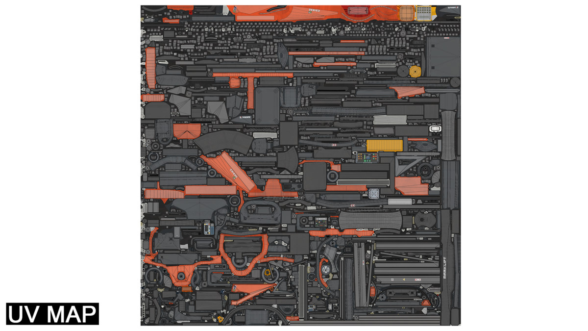 Forklift Truck 02 and 03 URP HDRP Textures