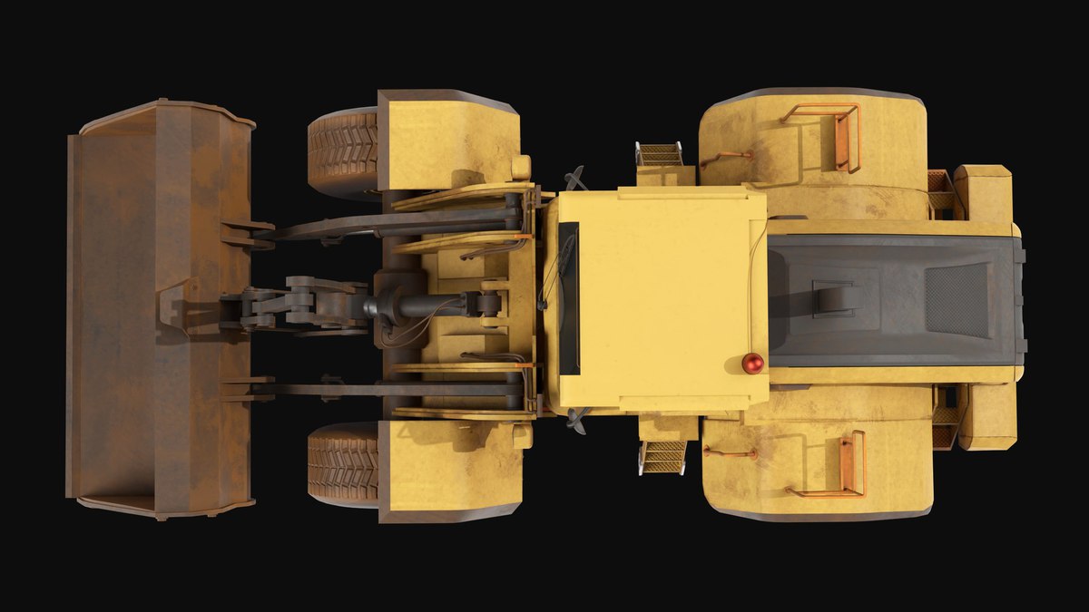 Dirty Mining Truck 02 URP HDRP Textures