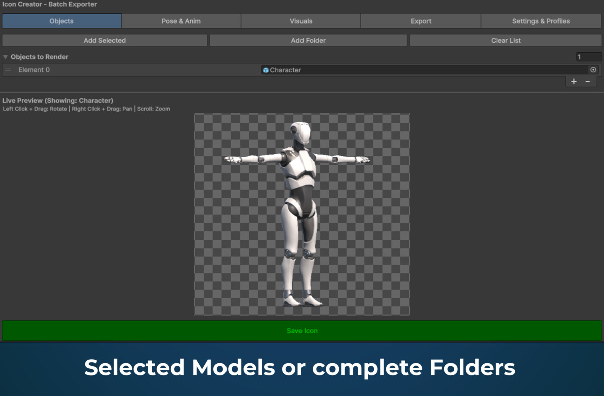 Icon Generator - Animation Posing
