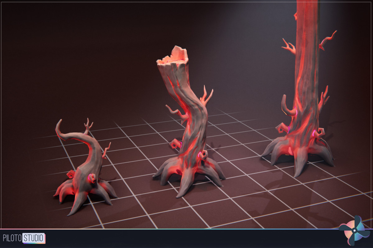 Spider Tree - 3 Characters + Animations