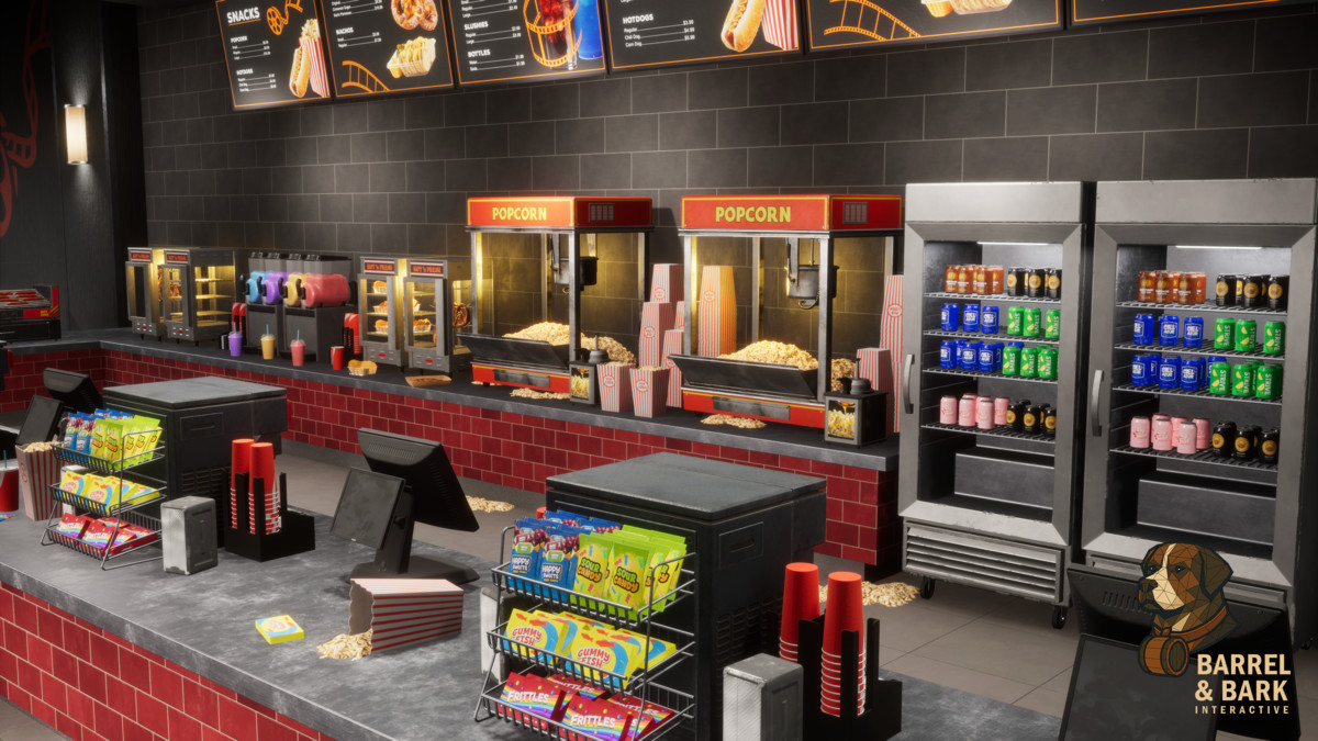 Movie Theatre Scene with Foyer