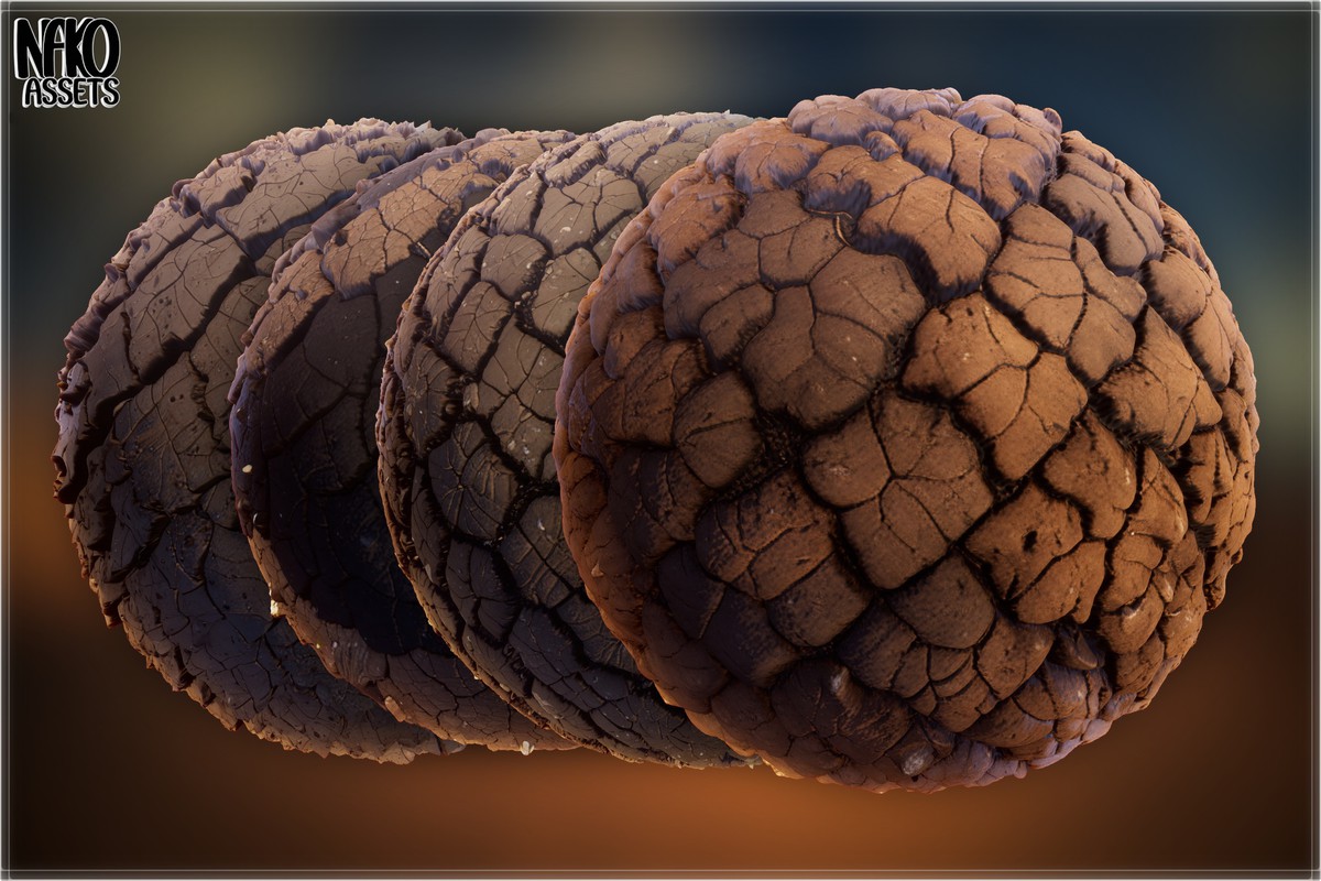 x110 4K Desert Materials PBR Textures for Ground, Sand, Rocks & Terrain