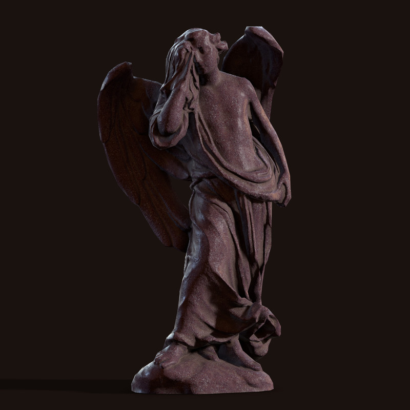 Statue Normal PBR Statues (9) Low Poly