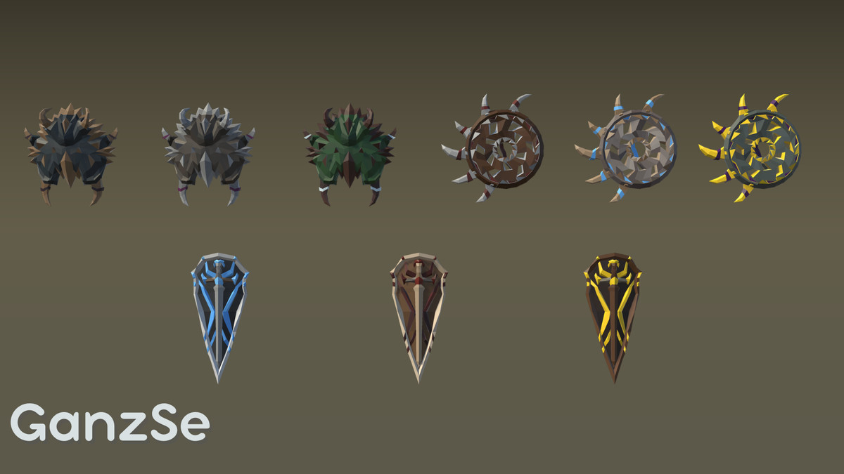 GanzSe FREE Weapons - Fantasy Low Poly Pack