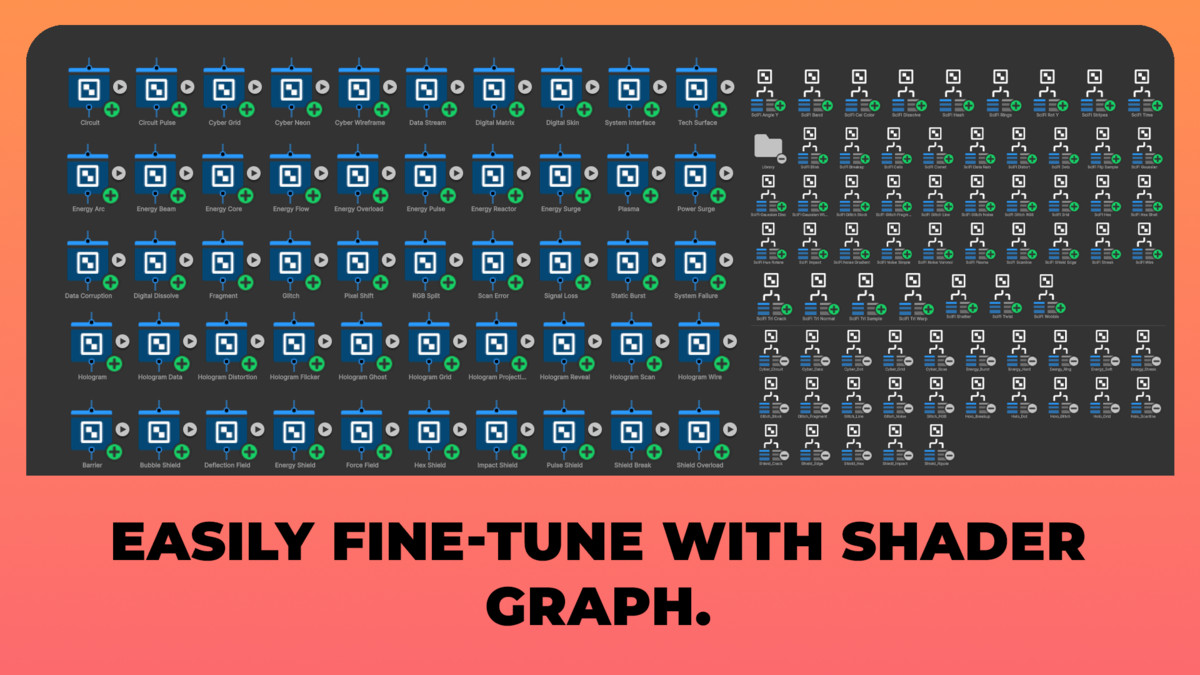 50 SciFi Shader Graph Pack
