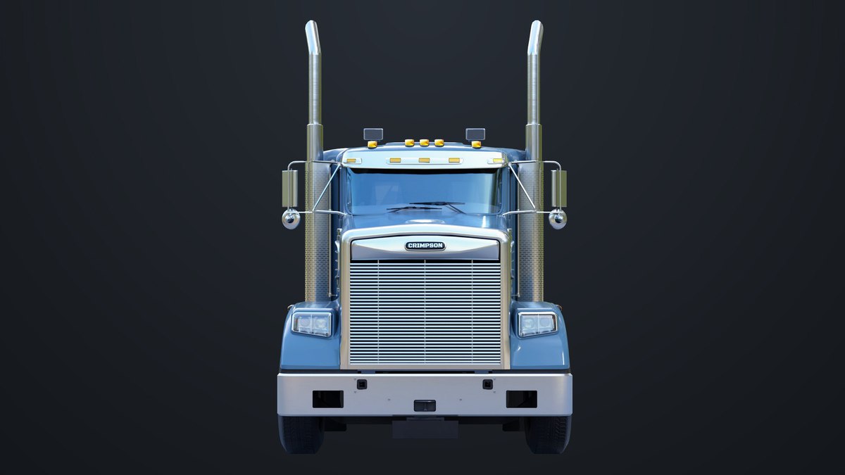 Heavy Truck Chassis 07 Cyan and Grey URP HDRP Textures