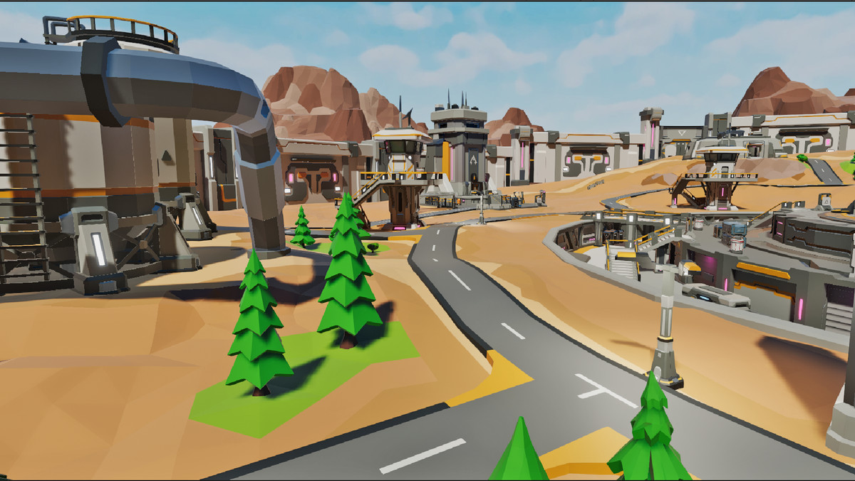 LowPoly Sci-Fi Battle Arena