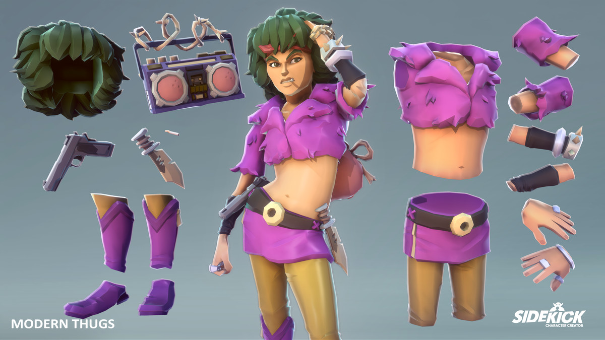 Modern Thugs - Sidekick Modular Characters by Synty