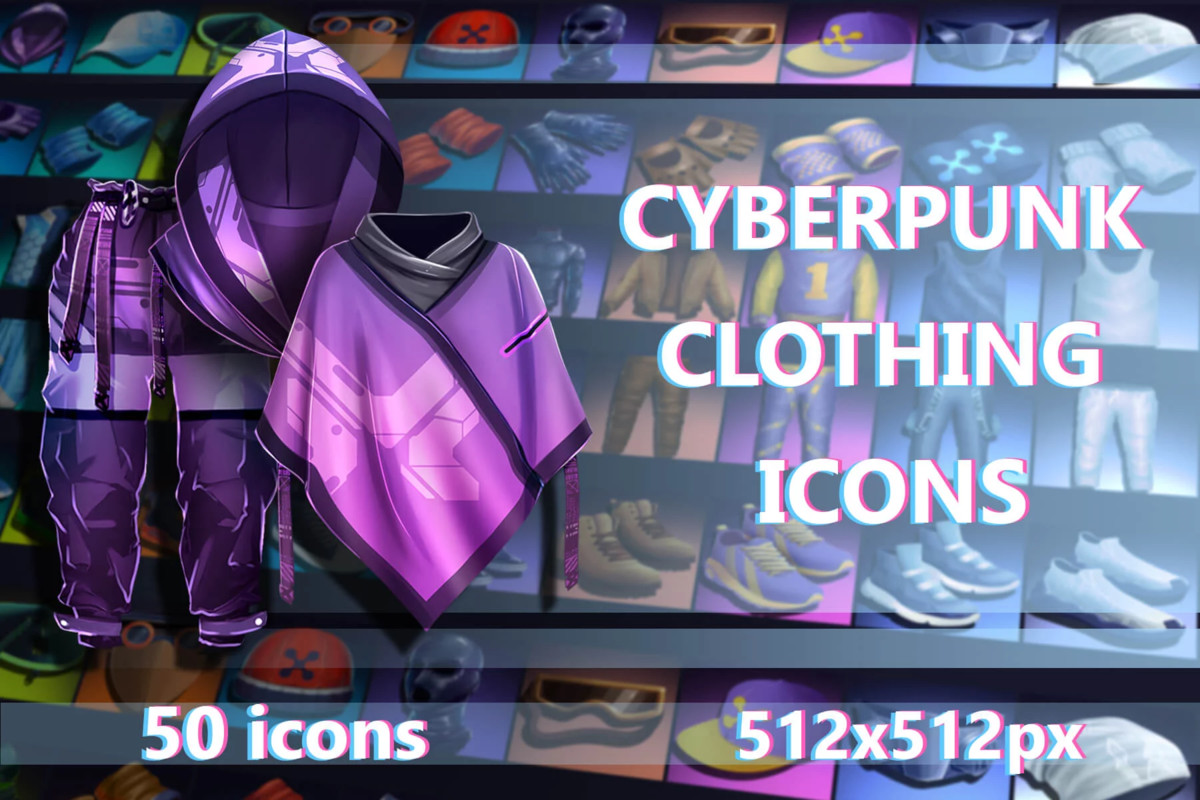 2700 Cyberpunk RPG Icons Pack