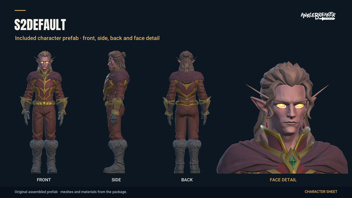 Stylized Elves Characters - Facial & Body Rig