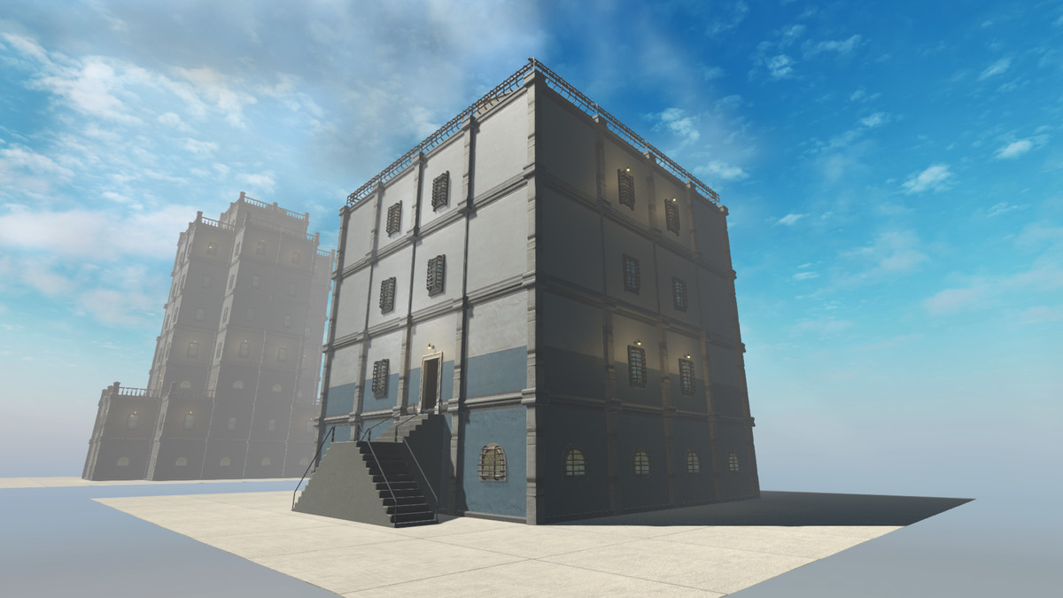 Realistic Modern Modular Building 1 Asset Package