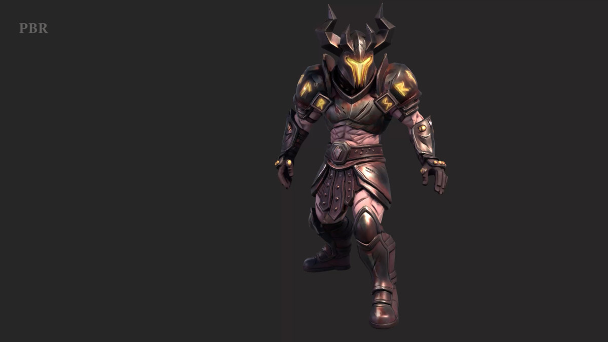 Stylized Infernal Warrior - Humanoid Low Poly
