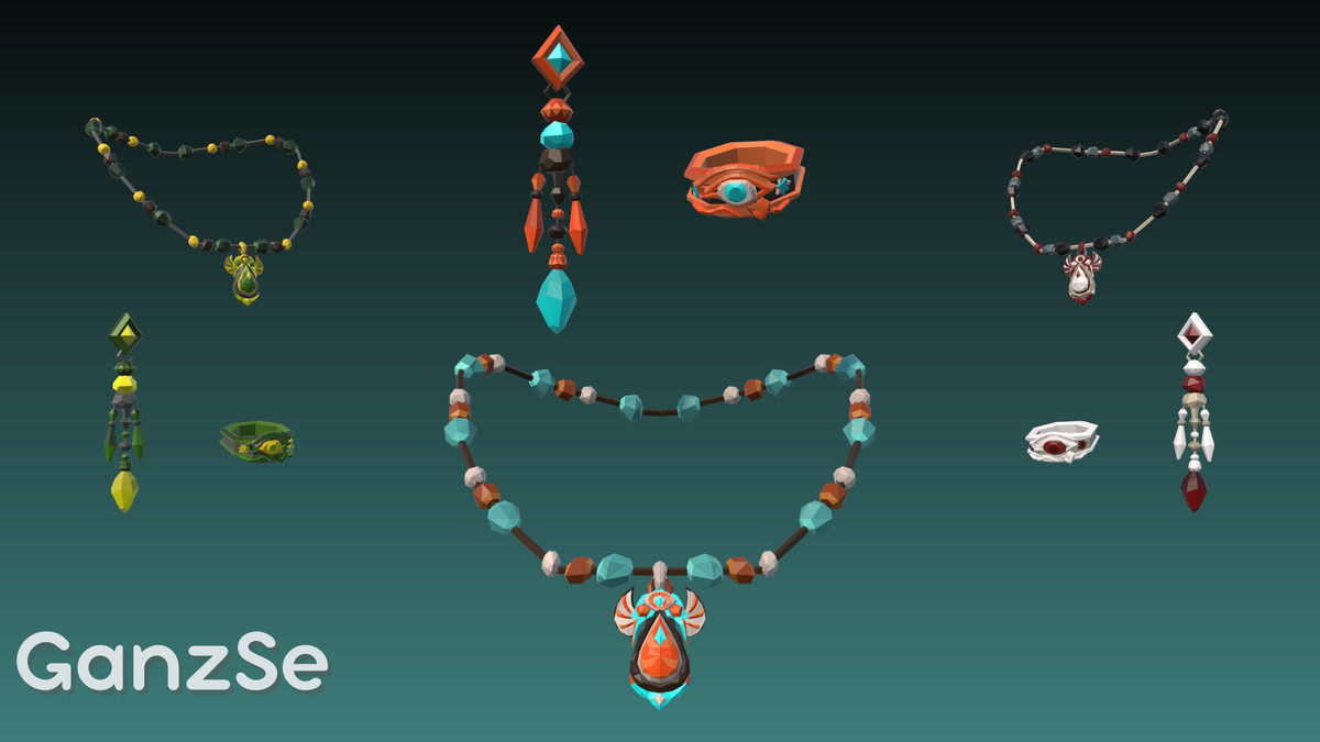 GanzSe Jewelry - Fantasy Low Poly Pack