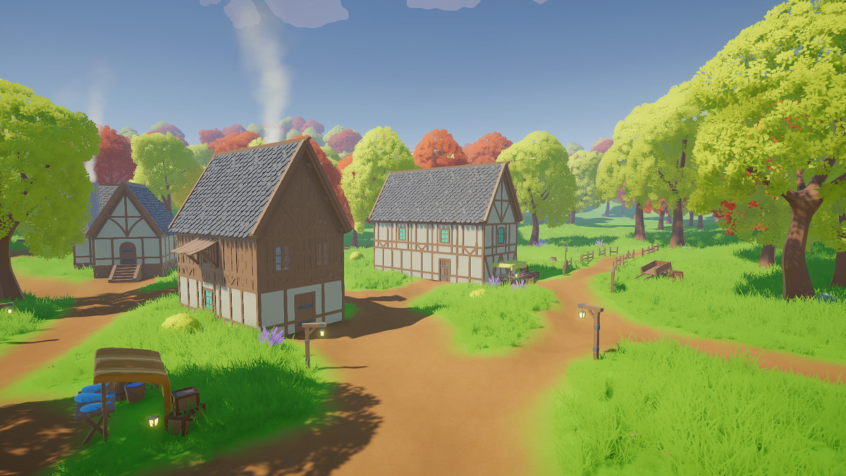 VERDANT Low Poly Modular Medieval Village