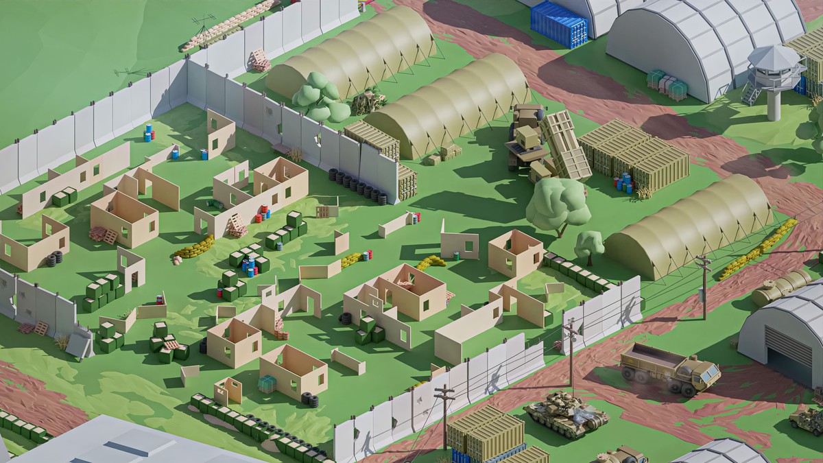 Military 2 - Low Poly 3D Models Pack