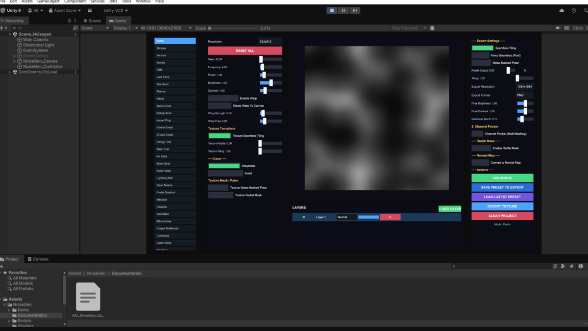 XAL VFX Texture Generator - Procedural Noise, Masks