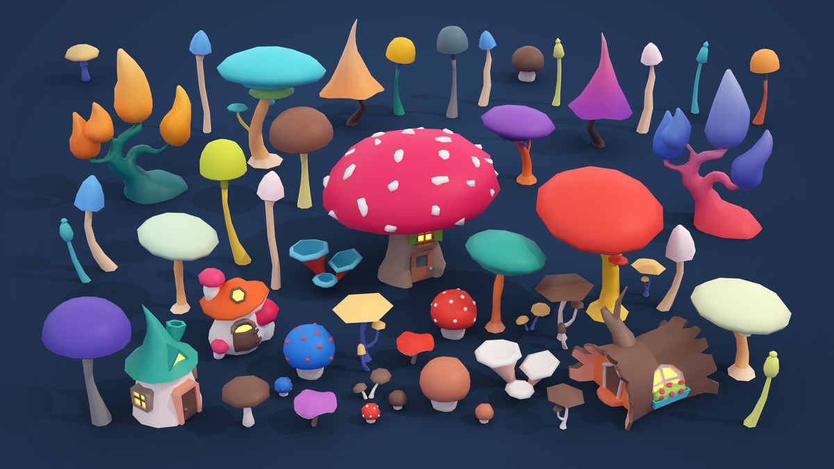 Fantasy - Low Poly 3D Models Pack