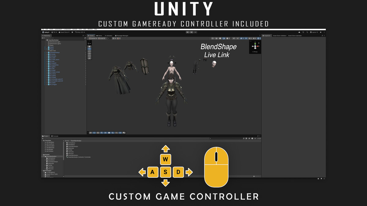 Shield Guardian Avelyn - Stylized Warrior Girl