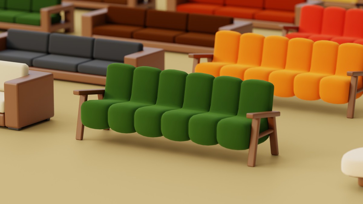 Cozy Furniture - Sofas & Couches Pack