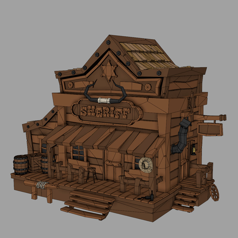 12 Wild West Buildings Pack