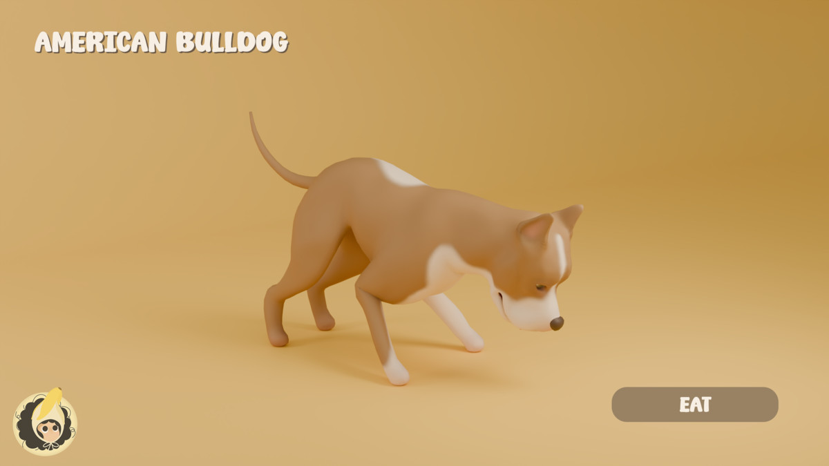 Animated American Bulldog
