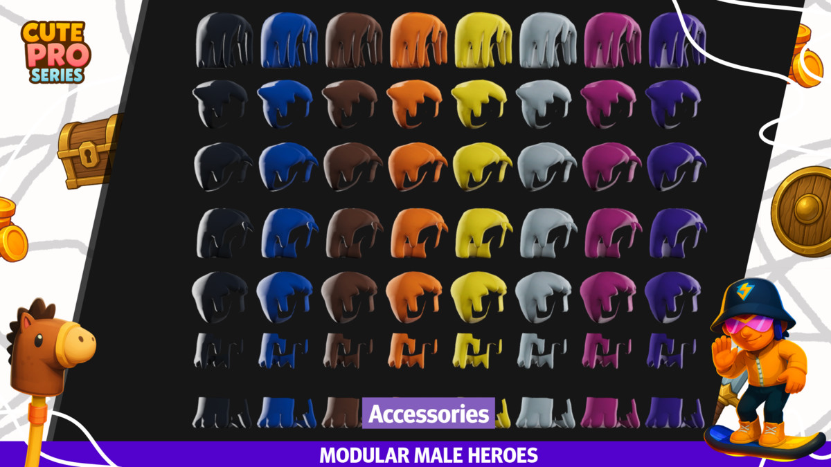 Modular Male Heroes Pack