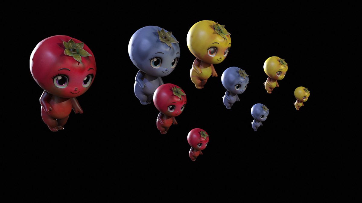 Chibi Fruit Blueberry