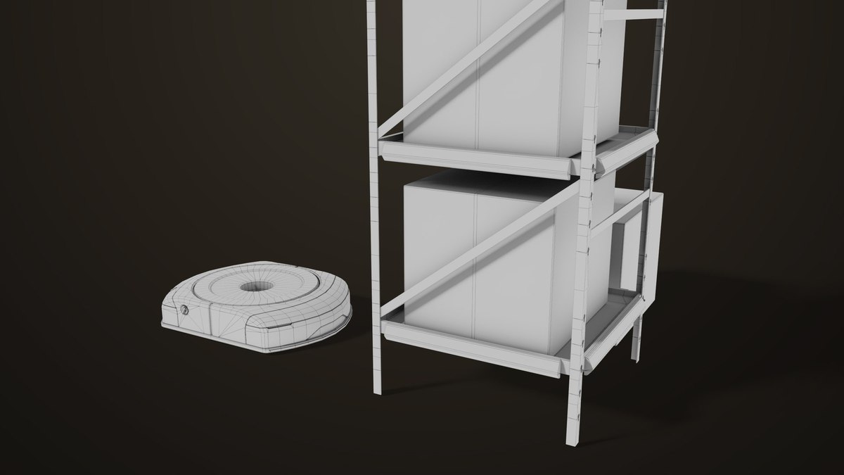 Warehouse Robot Generic Bule URP HDRP Textures