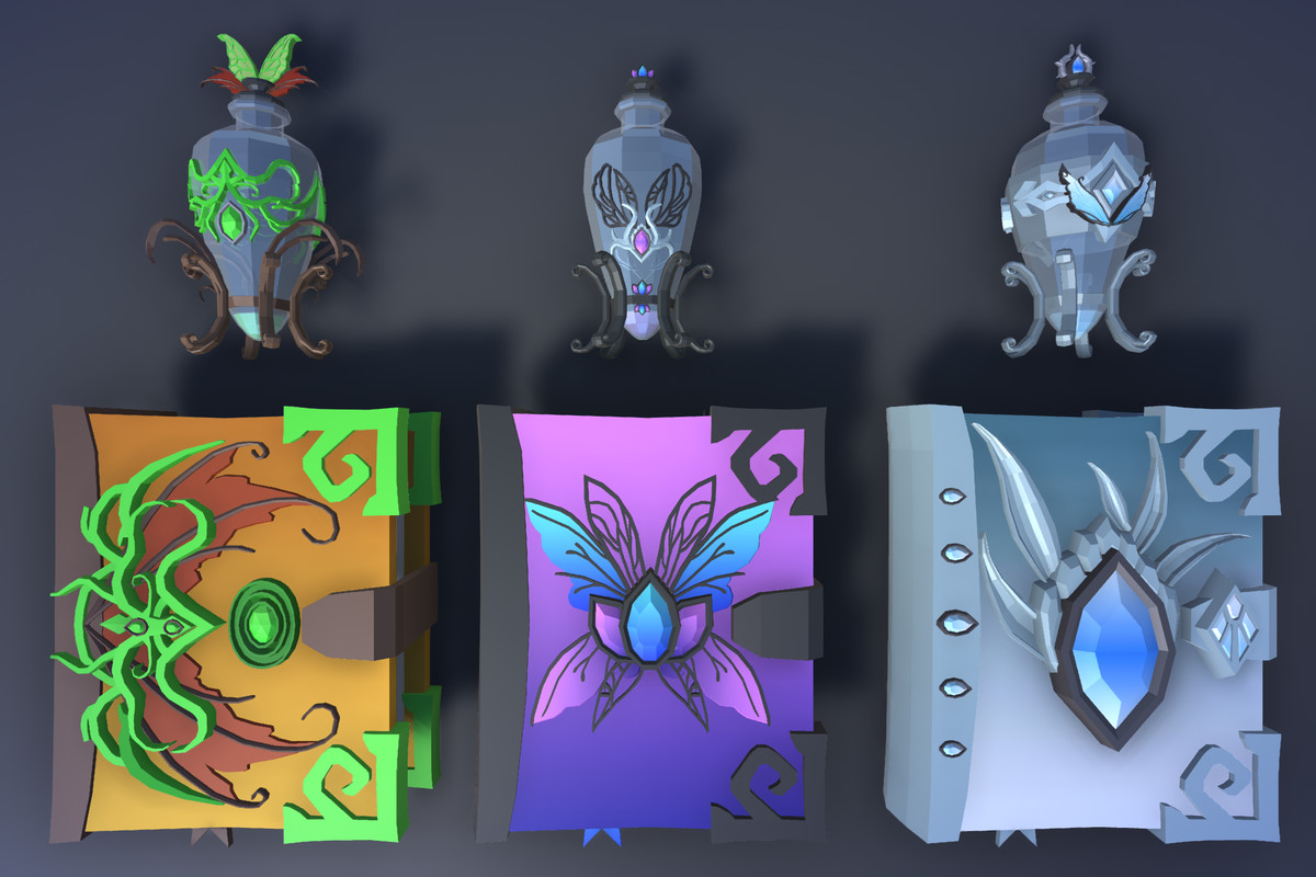 900 Low Poly Fantasy RPG Weapons - Ultimate 3D Pack