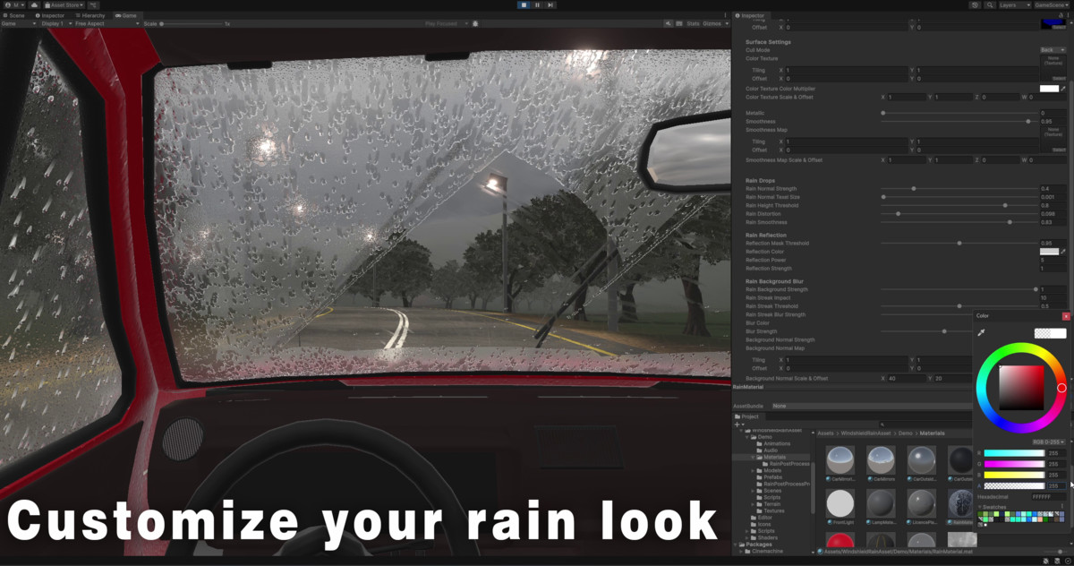 Windshield Rain Asset