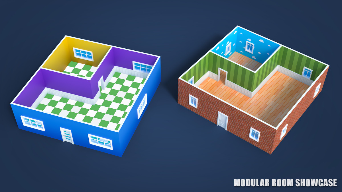 Cute Furniture Mini - Low Poly 3D Models Pack