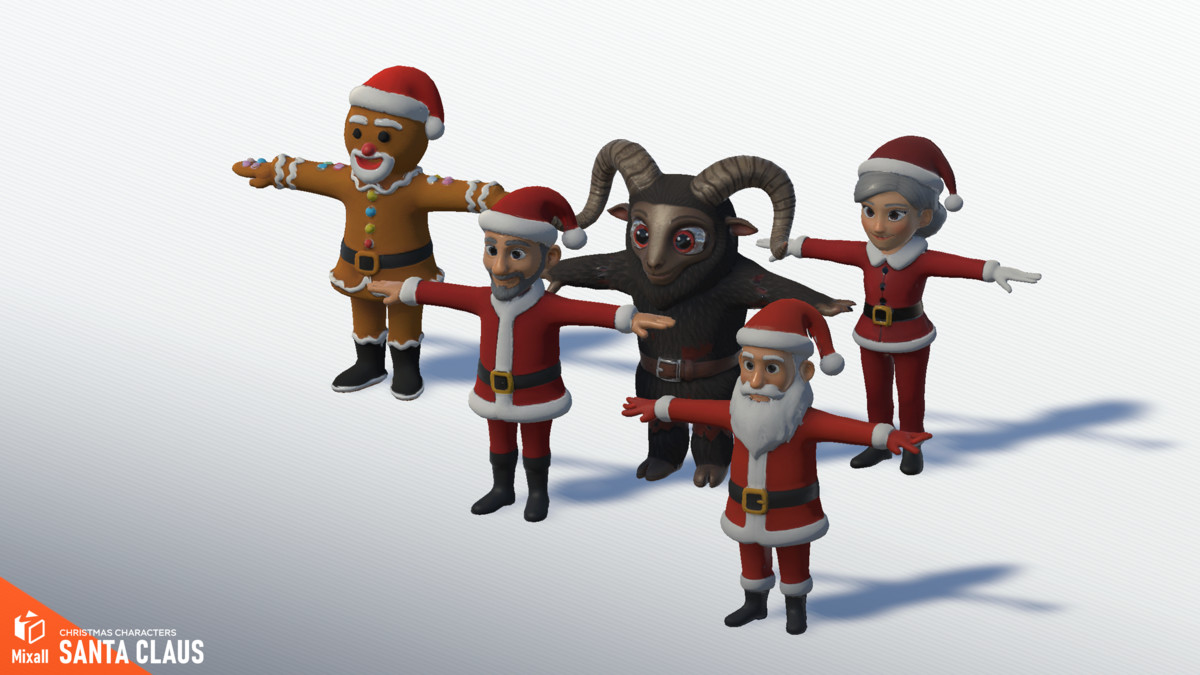 Santa Claus and Christmas characters