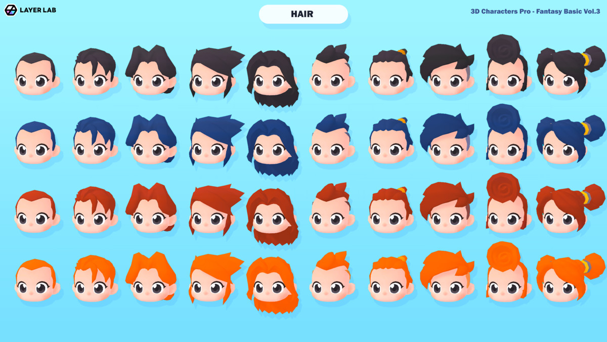 3D Characters Pro - Fantasy Basic Vol.3