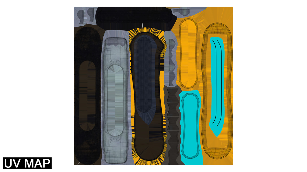 Sci-Fi Hoverboard 5 URP HDRP Textures