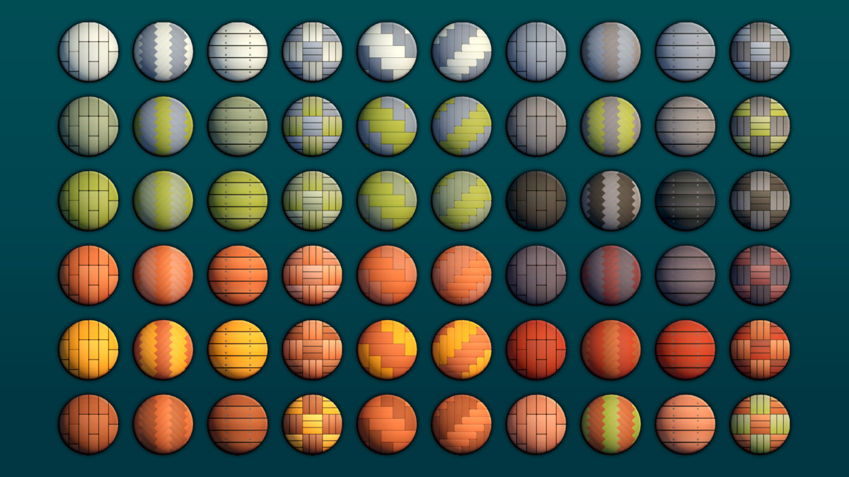 300+ Stylized PBR Ground & Surface Materials - Brick, Wood, Stone & Marble