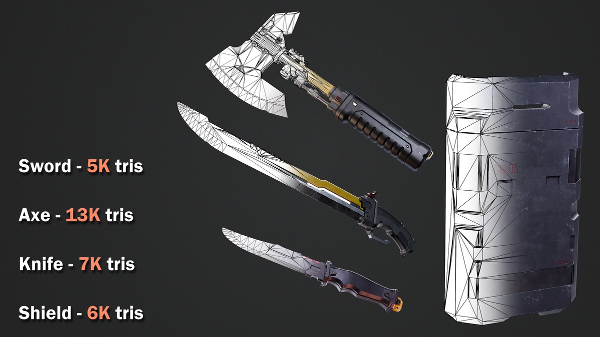 Sci-fi Weapons - Complete Bundle (Rigged & Animated)