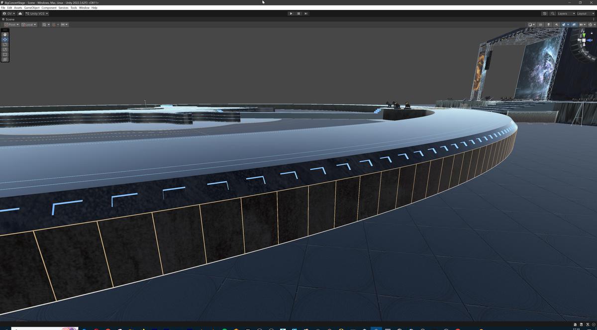 Big Butterfly Concert Arena Stage Venue Modular 3D Model